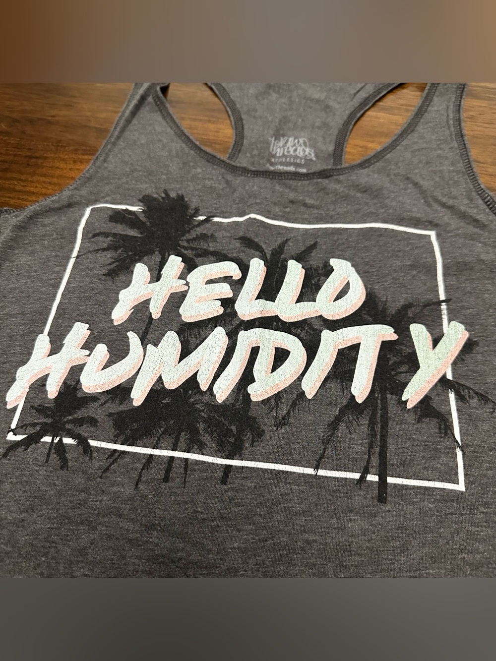 Raw Threads Hello Humidity Running Racerback Tank Top XS - Picture 2 of 4